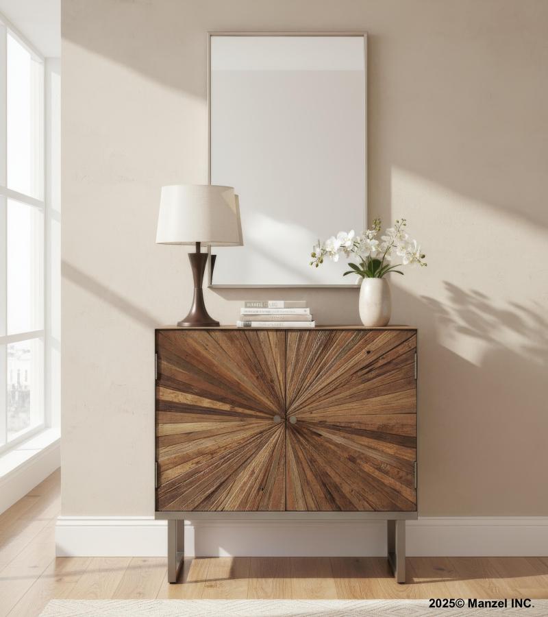 Reclaimed Wood + Iron Cabinet