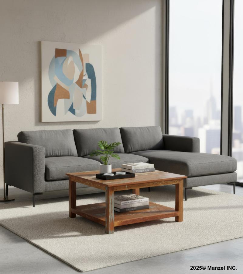 RECLAIMED TEAK SOLID WOOD COFFEE TABLE