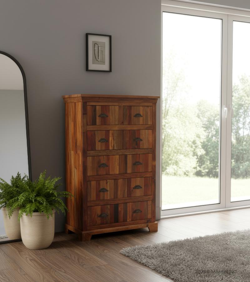 SOLID RECLAIMED WOODEN DRESSER / BUREAU