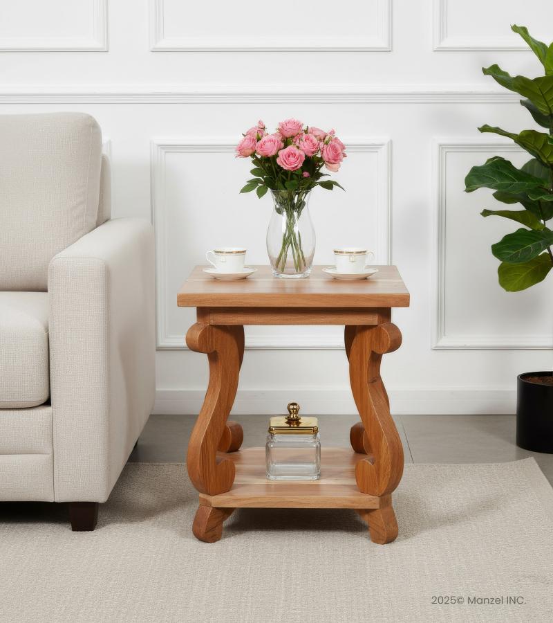 SOLID RECLAIMED TEAK WOOD SIDE TABLE END TABLE