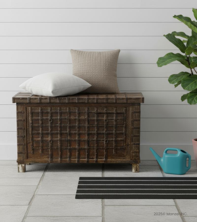 Unique Repurposed Wood + Metal blanket chest
