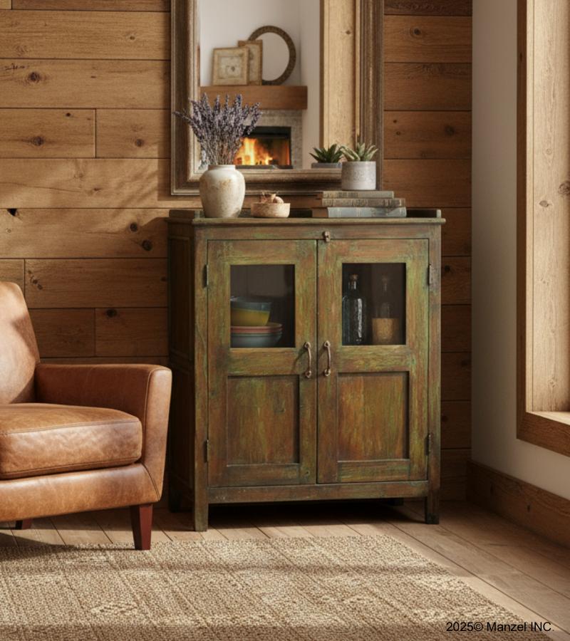 SOLID RECLAIMED TEAK WOOD CABINET