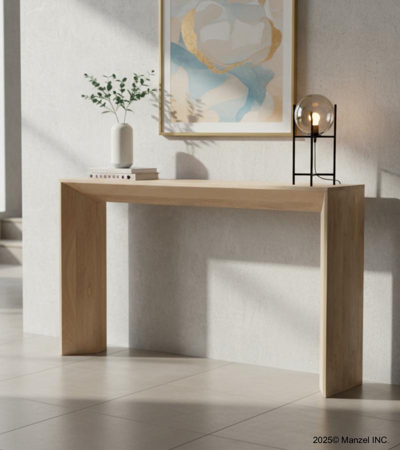 MODERN & ORGANIC SOLID WOOD CONSOLE TABLE