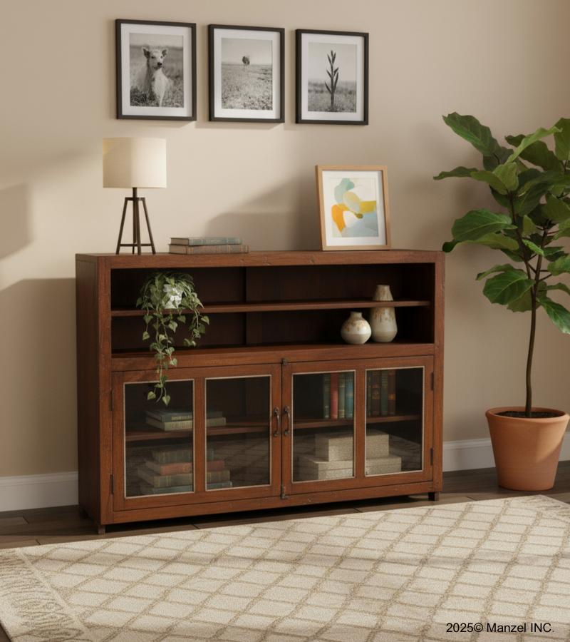 VINTAGE RECLAIMED TEAK CABINET W/ SHELVES