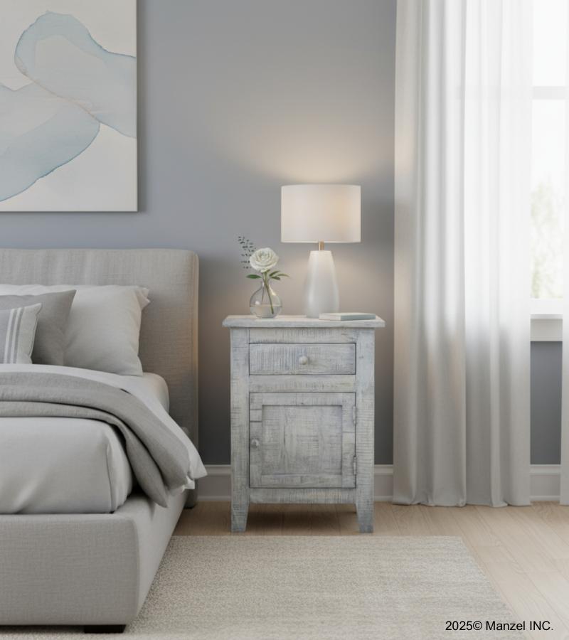 SOLID WOOD END TABLE