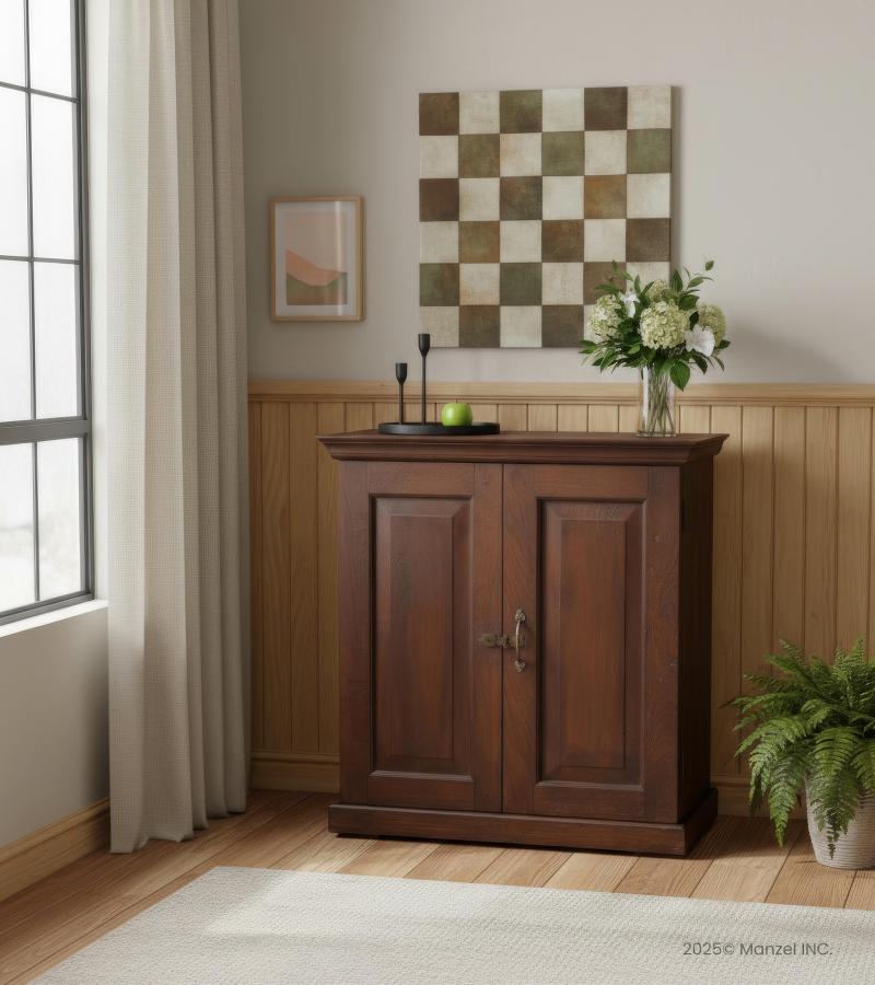 VINTAGE RECLAIMED TEAK CABINET