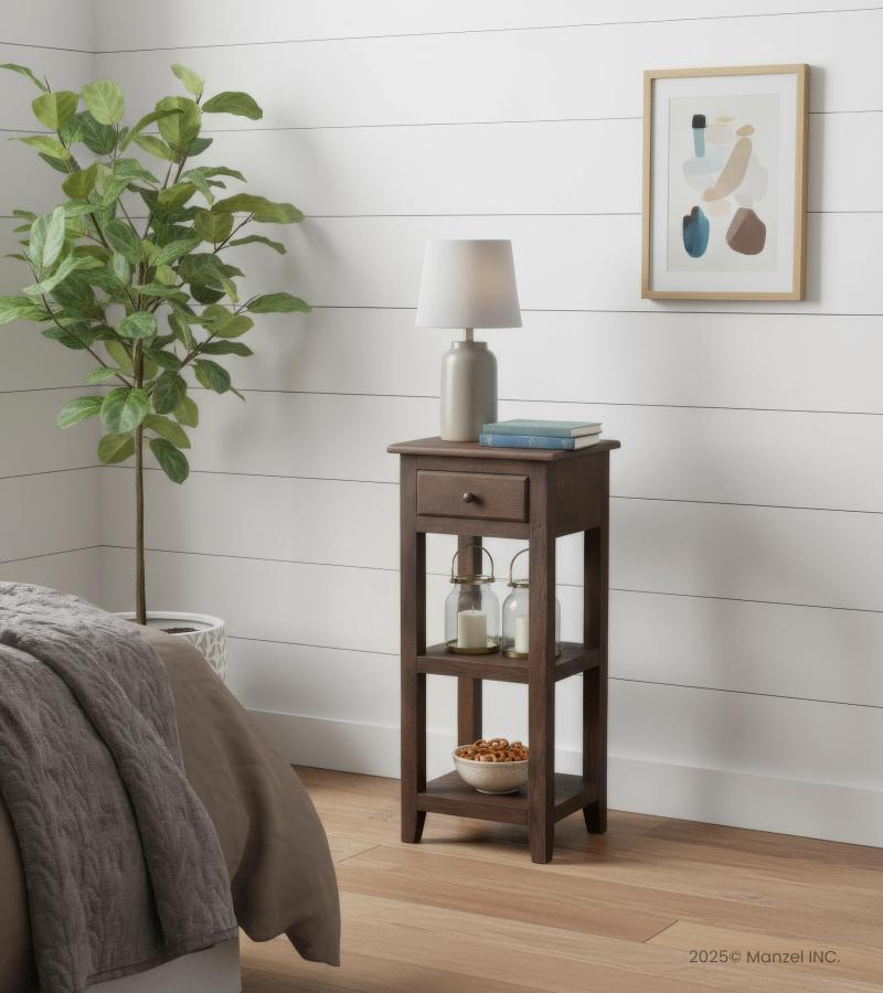 SOLID WOOD END TABLE / NIGHTSTAND