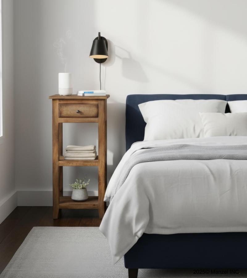 SOLID WOOD END TABLE / NIGHTSTAND