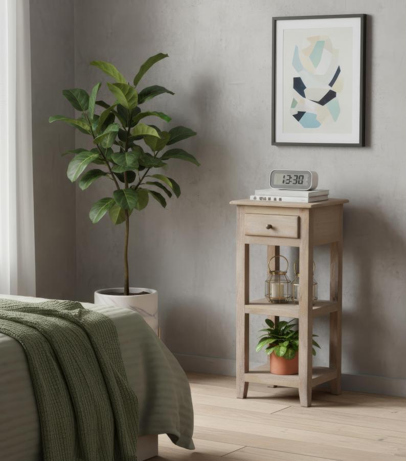 SOLID WOOD END TABLE / NIGHTSTAND