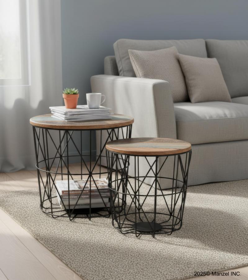 SET OF 2 END TABLES