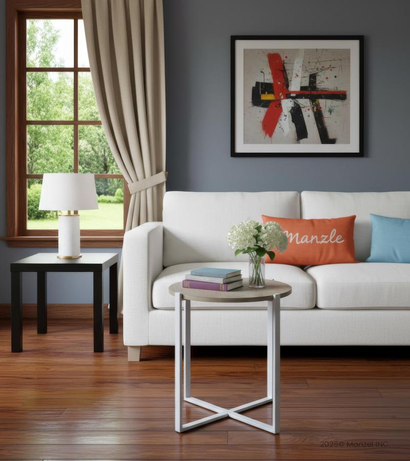 WOOD & IRON SIDE TABLE