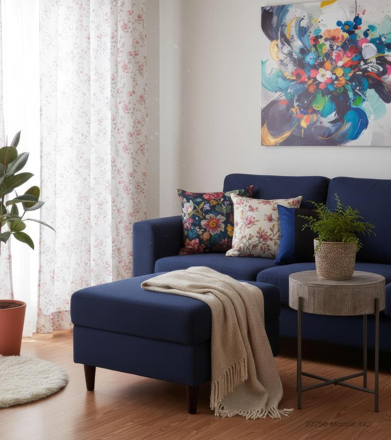 SOLID WOOD & IRON END TABLE