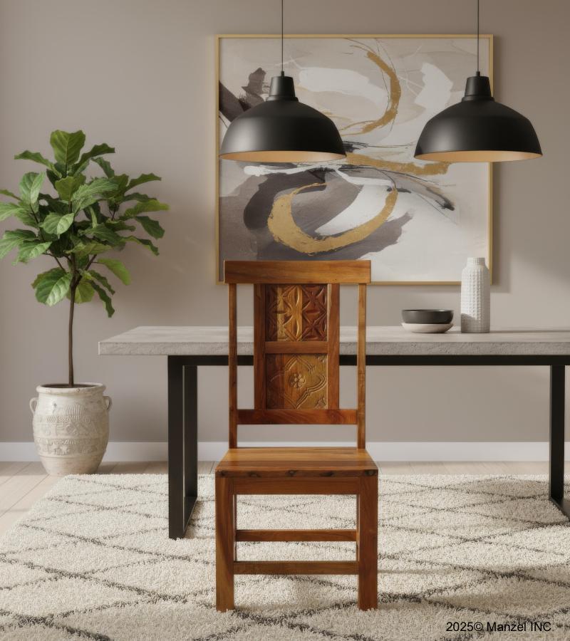 SOLID HAND CARVED RECLAIMED TEAK CHAIR