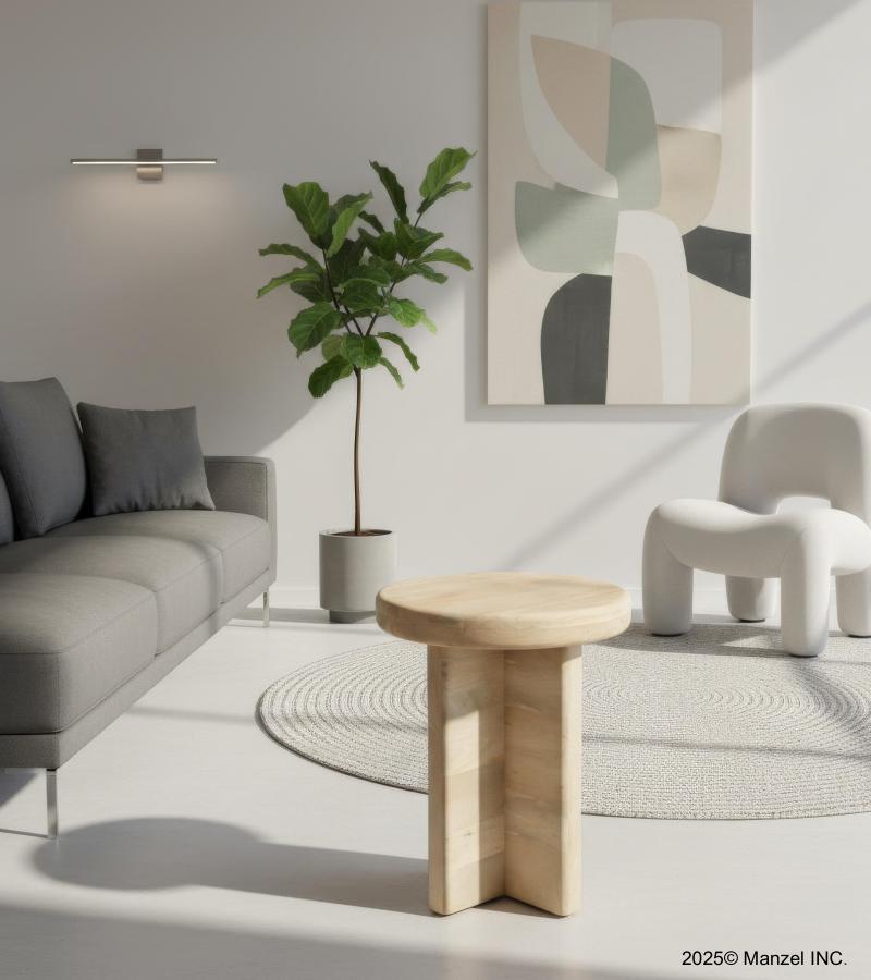 MODERN & ORGANIC SOLID WOOD END TABLE / SIDE TABLE