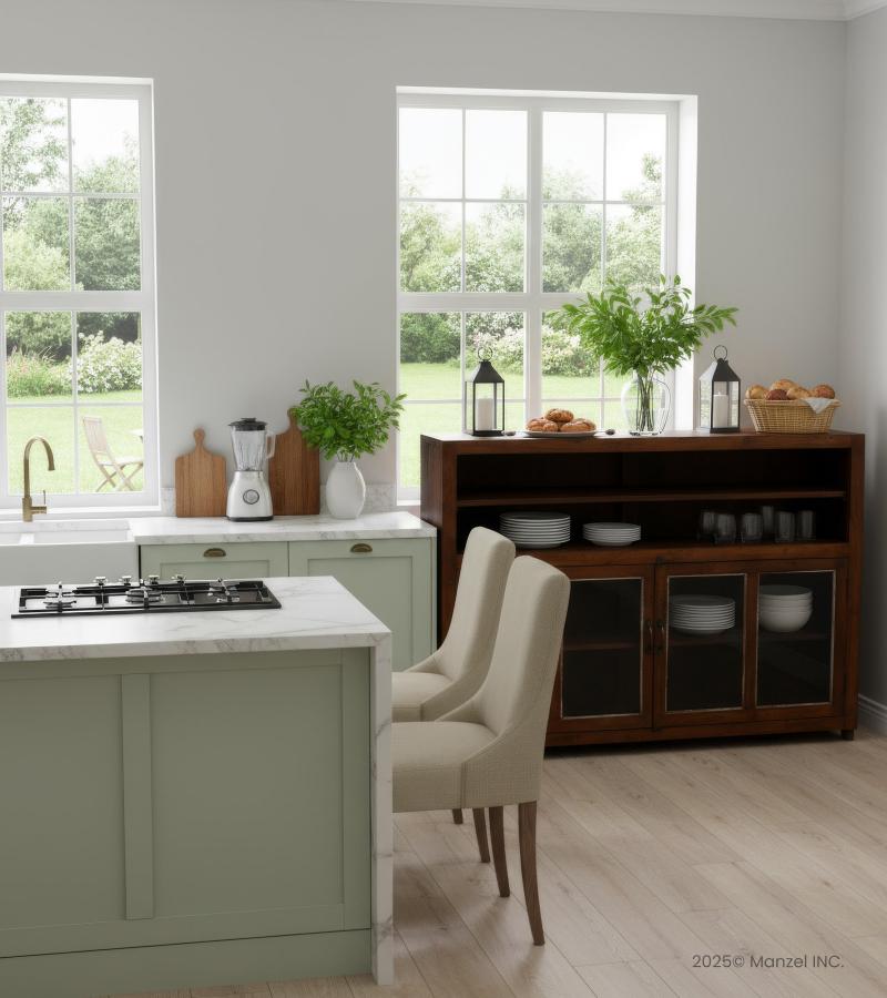 SOLID RECLAIMED WOOD SIDEBOARD WITH 4 DOORS 2 SHELVES