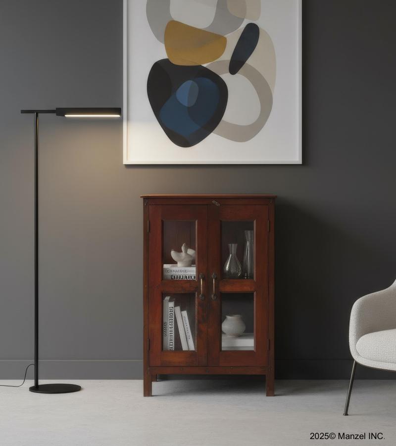 RECLAIMED TEAK & GLASS DISPLAY STORAGE CABINET