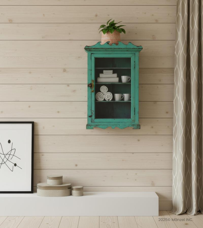 WOODEN WALL SHOWCASE