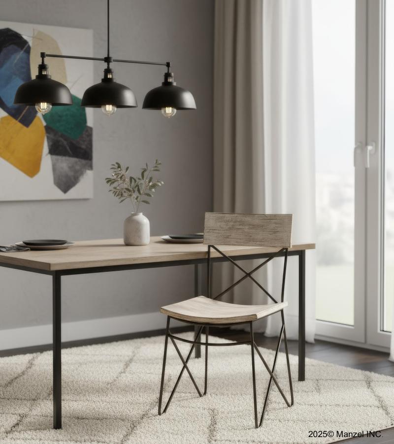 SOLID RECLAIMED TEAK WOOD & IRON CHAIR