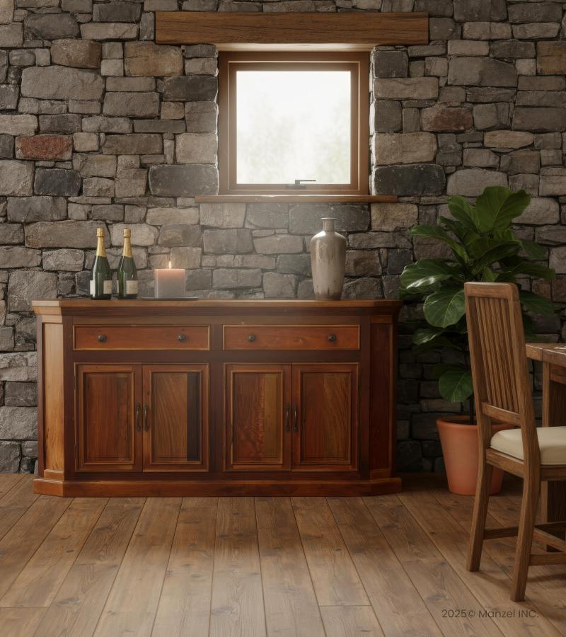 SOLID RECLAIMED TEAK WOOD SIDEBOARD