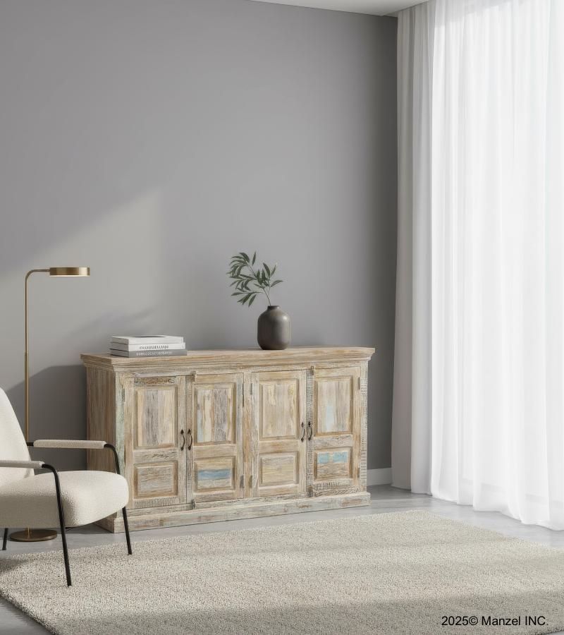 SOLID RECLAIMED TEAK WOOD SIDEBOARD