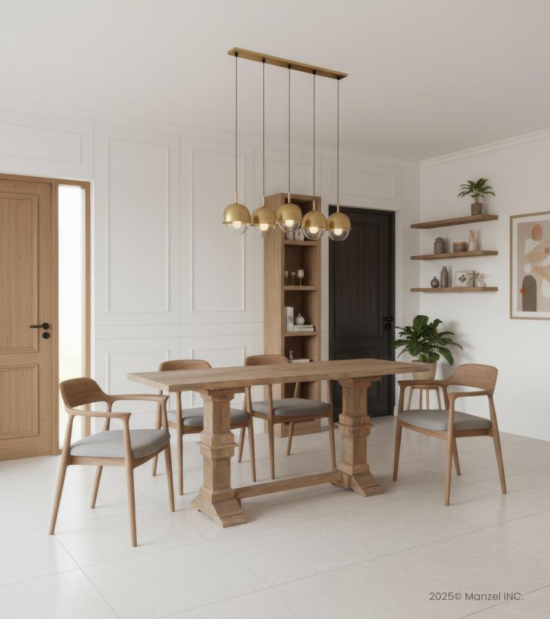 SOLID WOOD PEDESTAL CONSOLE / SOFA TABLE