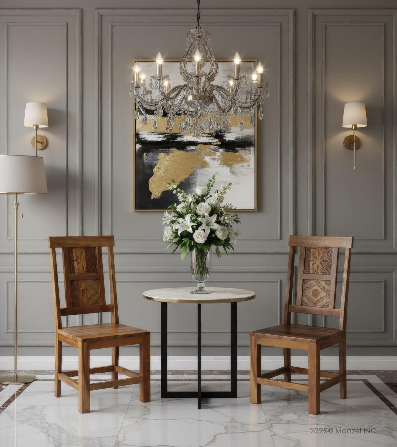 SOLID HAND CARVED RECLAIMED TEAK CHAIR