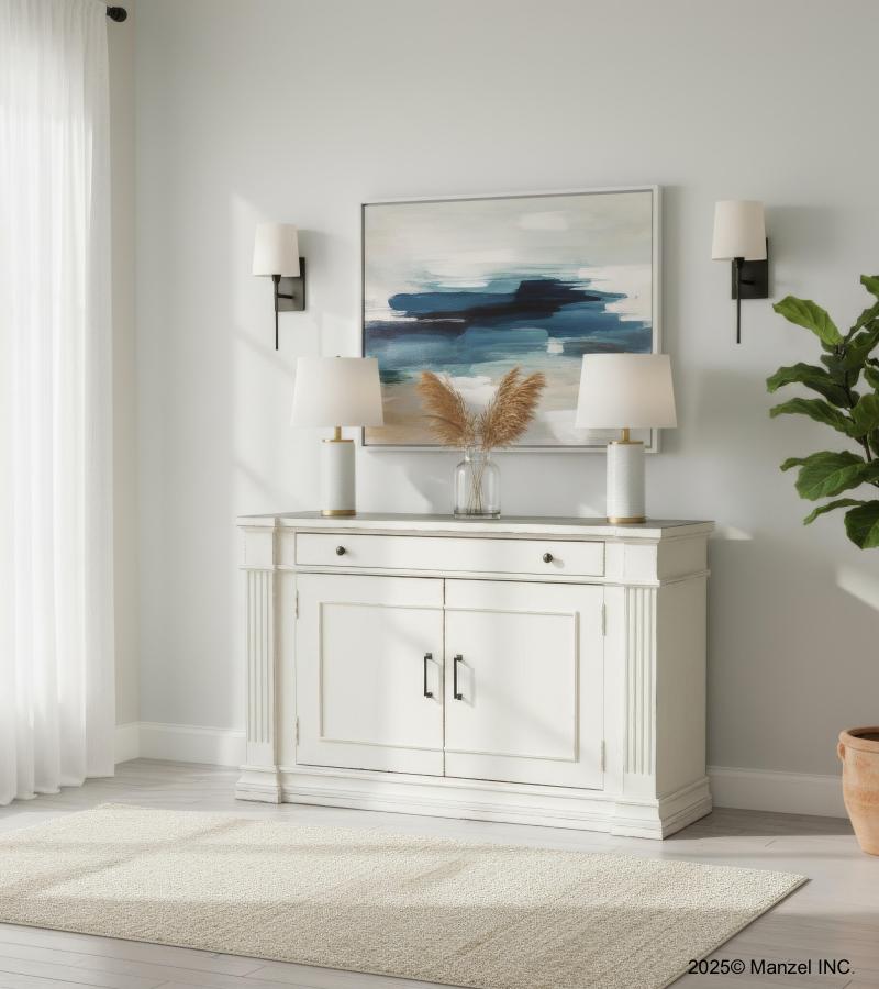 WOODEN PAINTED SIDEBOARD