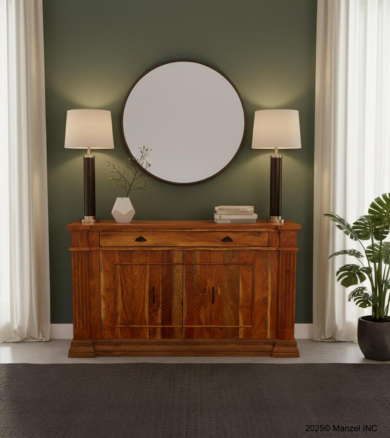 WOODEN CARVED SIDEBOARD