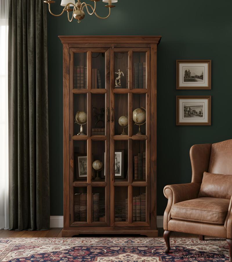 WOODEN GLASS CABINET