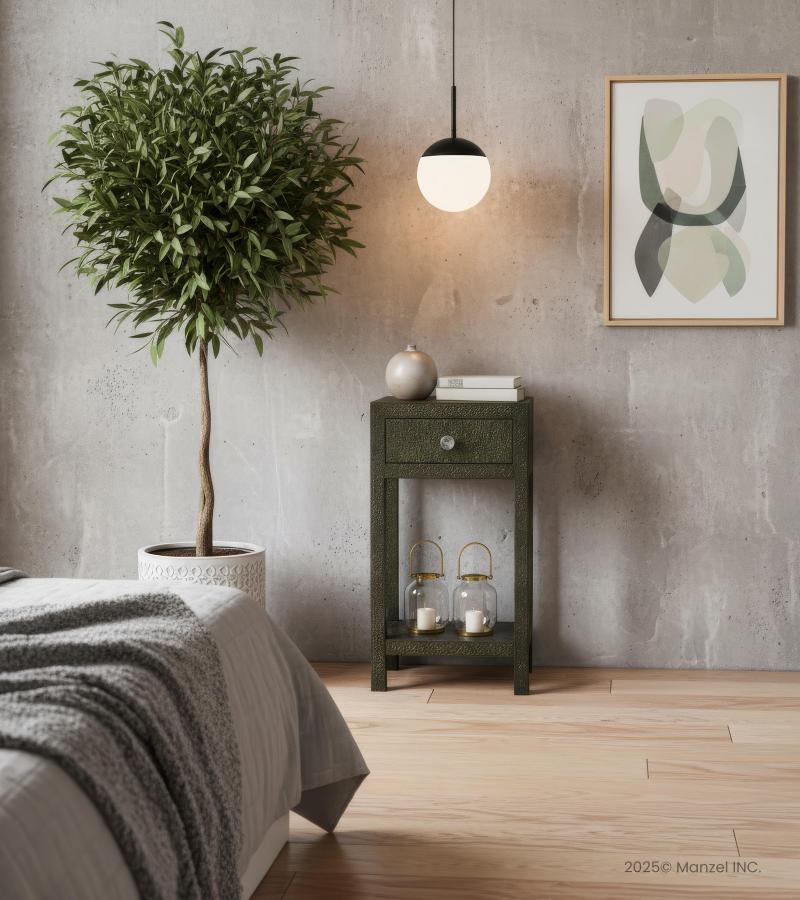 SOLID WOOD END TABLE