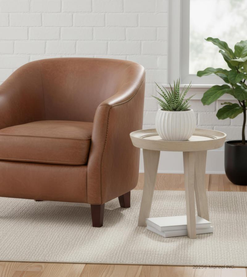 SOLID WOOD END TABLE