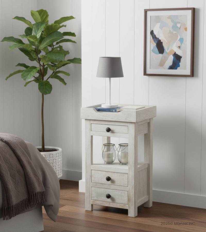 SOID RECLAIMED TEAK WOOD SIDE TABLE END TABLE