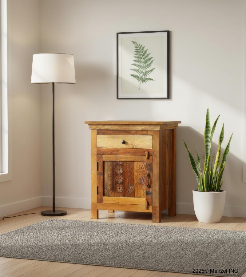 SOLID RECLAIMED TEAK WOOD SIDETABLE END TABLE