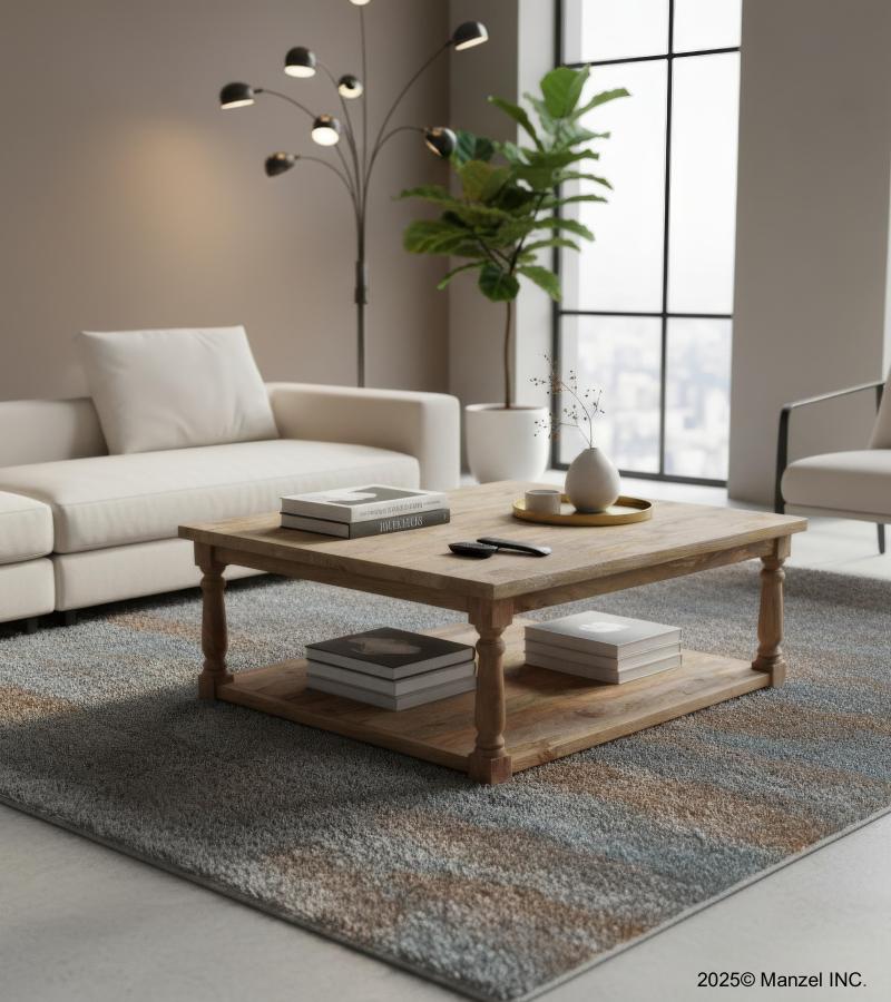 SOLID WOOD COFFEE TABLE - XL