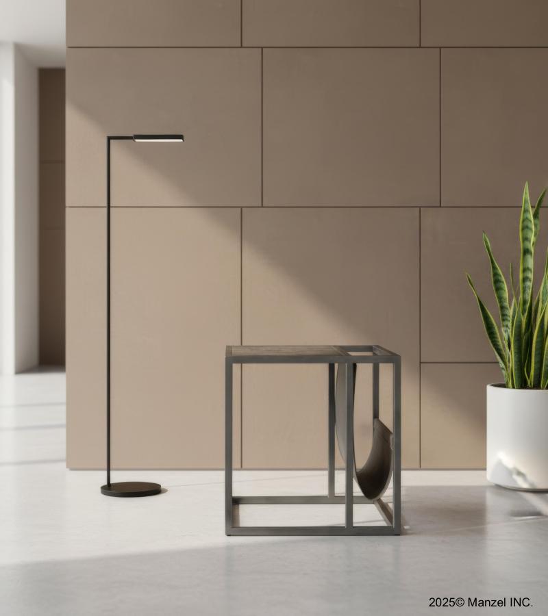 SOLID WOOD & IRON END TABLE