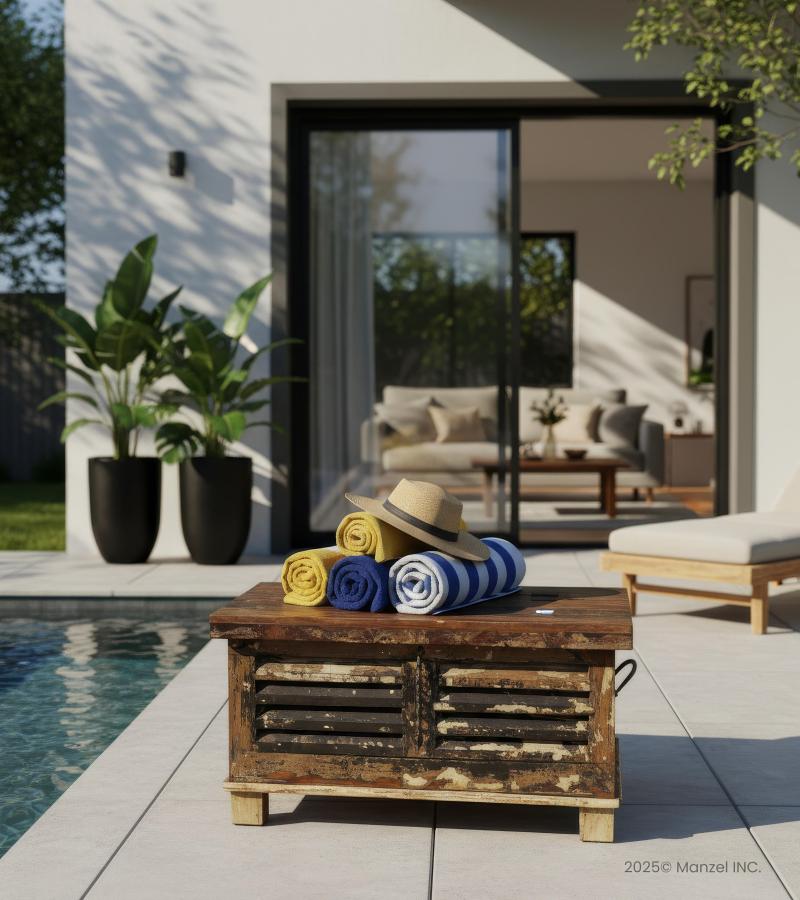 SOLID RECLAIMED WOOD TRUNK COFFEE TABLE