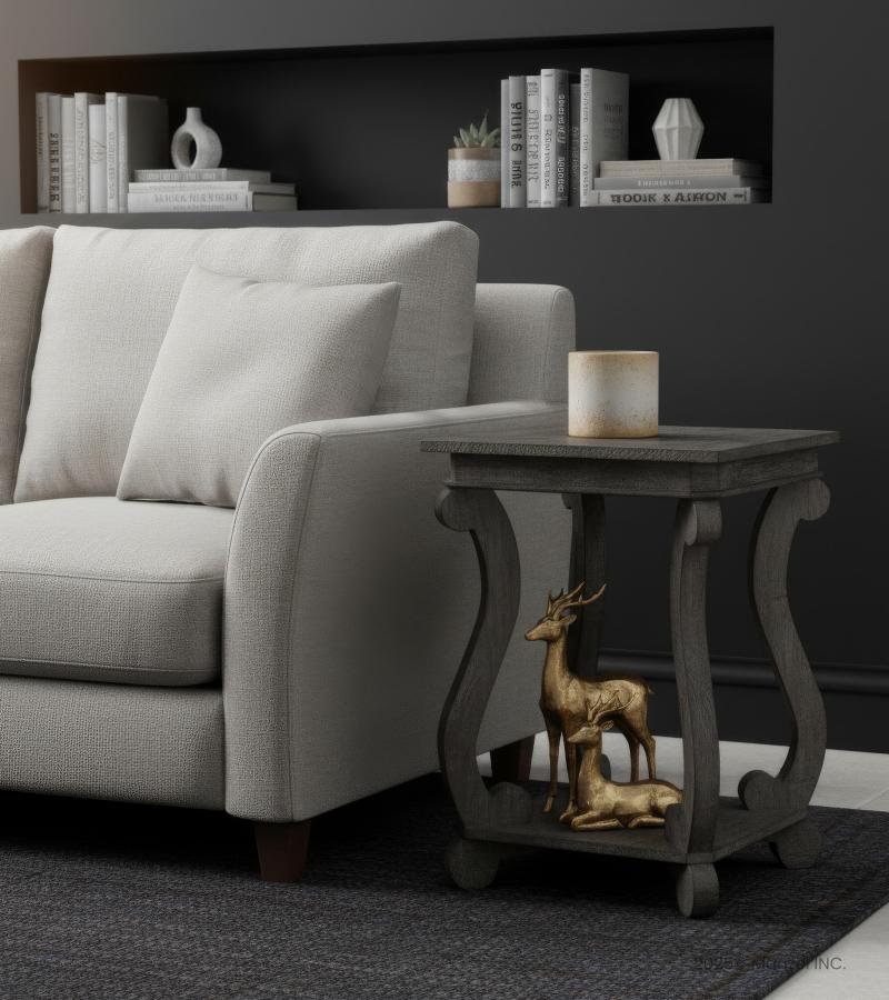 SOLID WOOD END TABLE SIDE TABLE