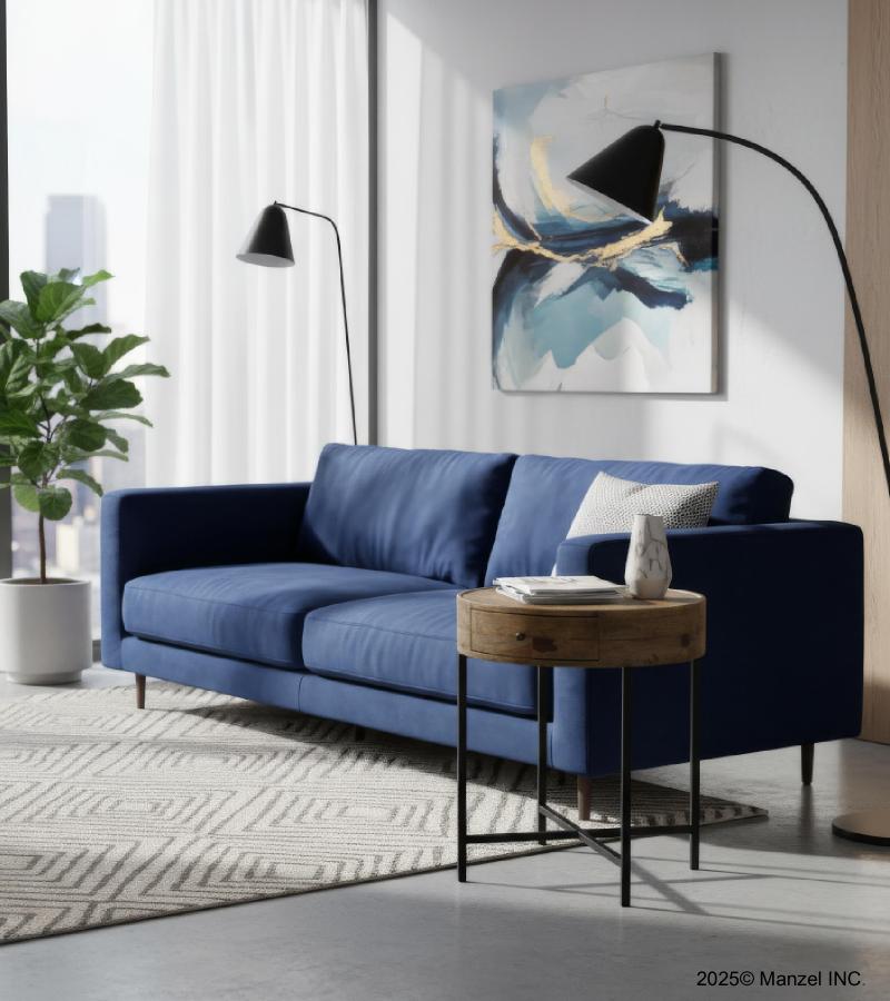 SOLID WOOD & IRON SIDE TABLE 