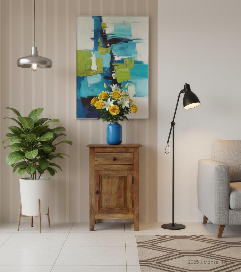 Solid Wood End Table