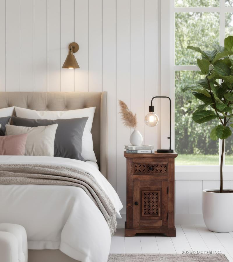 WOODEN NIGHTSTAND