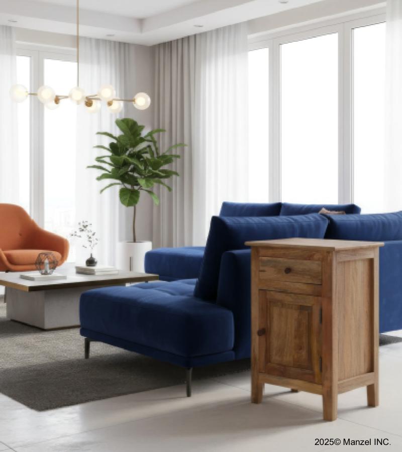 Solid Wood End Table