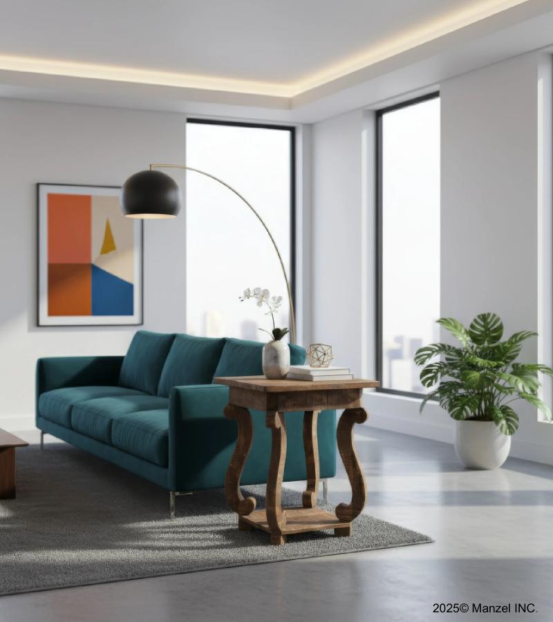 SOLID WOOD SIDE TABLE END TABLE
