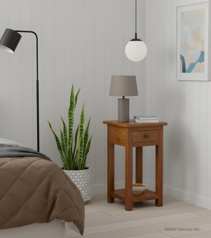 SOLID RECLAIMED TEAK WOOD END TABLE NIGHTSTAND