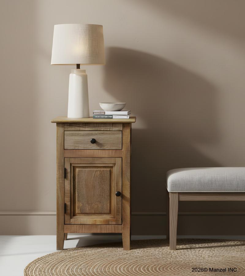 SOLID WOOD NIGHTSTAND / END TABLE