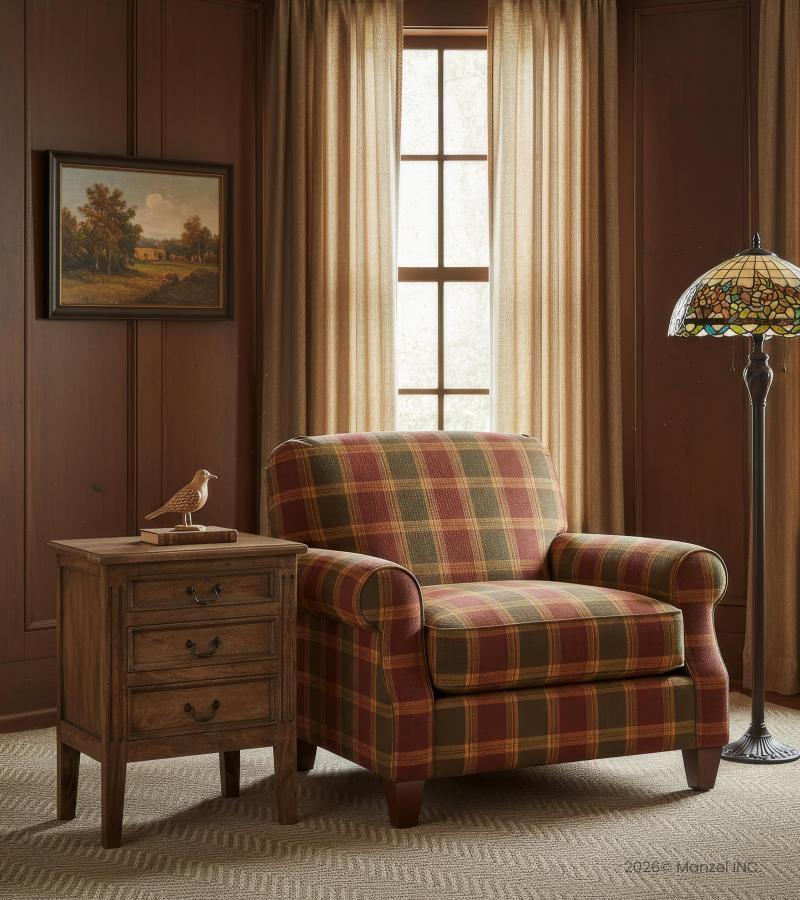 SOLID WOOD END TABLE / NIGHTSTAND 3 DRAWER