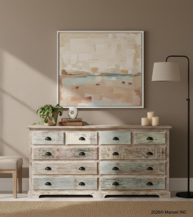 SOLID RECLAIMED TEAK WOOD DRESSER SIDEBOARD BUREAU