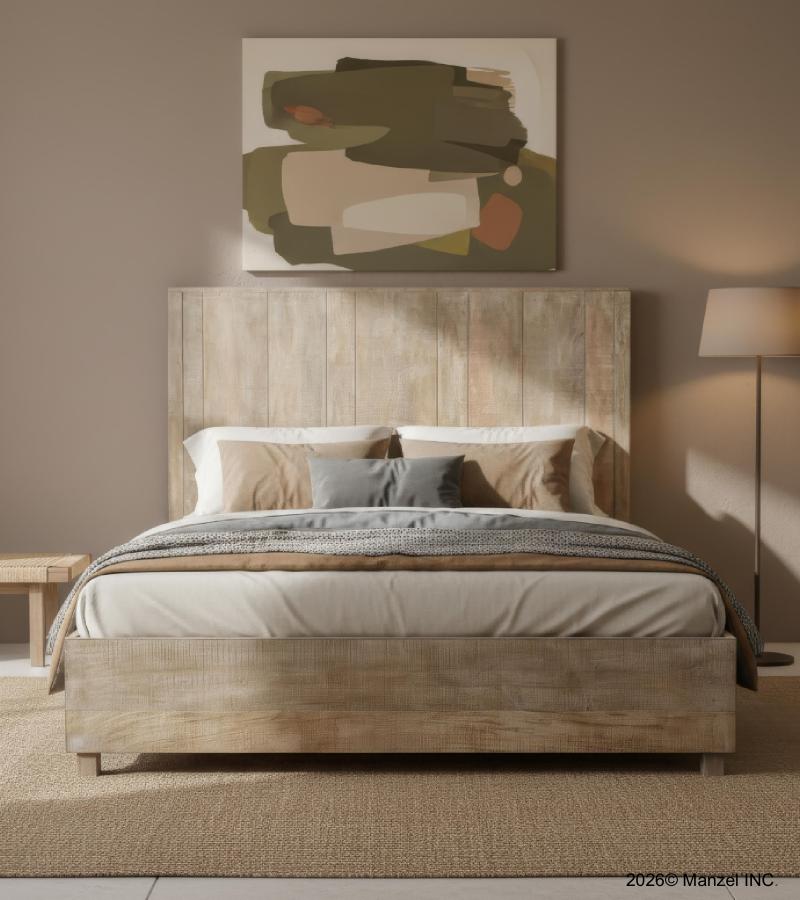 SOLID WOOD Queen bed