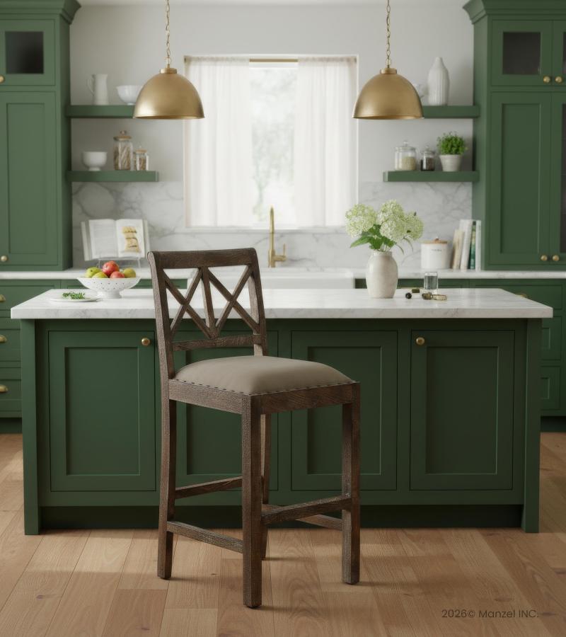 Counter Chair  fabric seat