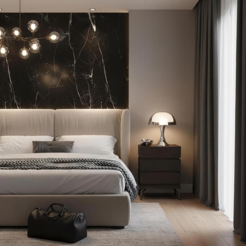 SOLID WOOD 3 DRAWER END TABLE / NIGHTSTAND