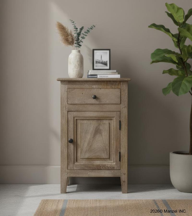 SOLID WOOD NIGHTSTAND / END TABLE